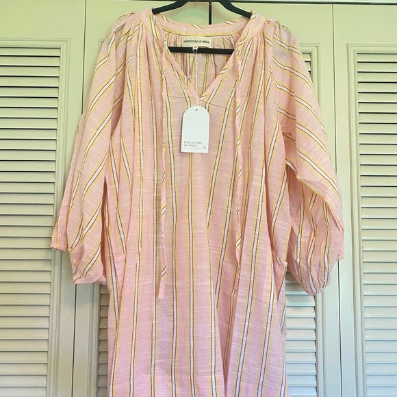NWT Daughters of India Poet Mini Dress in Pink Sorbet - Picture 1 of 3